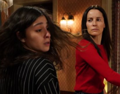 Flor Sem Tempo: Leonor perde a cabeça com Vera e agride-a
